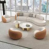 Curved Sofa for Hotel Lobby, VIP Lounge, and Leisure Area thumbnail 2