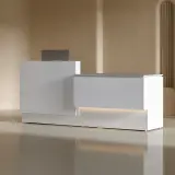 Minimalist Premium White Reception Desk - Maoters thumbnail 2