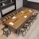 Industrial Style Wood Conference Table - Maoters thumbnail 2