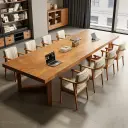 Simple Solid Wood Conference Table - Maoters thumbnail 2