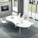 Modern Curved Office Conference Table - Maoters thumbnail 2