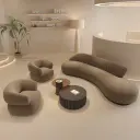 Stylish and Casual Curved Sofa thumbnail 2