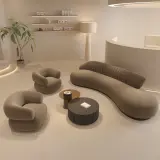 Stylish and Casual Curved Sofa thumbnail 2
