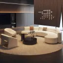 Half Circle Sofa for Business Hospitality thumbnail 3