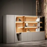Light Luxury Office Wooden File Cabinet - Maoters thumbnail 3