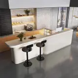Modern Shop White Reception Counter - Maoters thumbnail 2