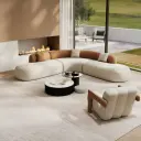 Curved Corner Sofa for Hotel, Office, Beauty Salon & Reception thumbnail 4