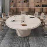 Large Oval Long Conference Table thumbnail 3