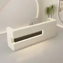 Light Luxury Beige Reception Desk - Maoters thumbnail 4