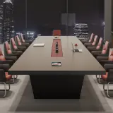 High-End Light Luxury Large Office Conference Table thumbnail 3