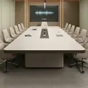 Skin-Feel Office Conference Table thumbnail 4