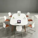 Modern Large Oval Office Conference Table - Maoters thumbnail 3