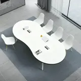 Modern Curved Office Conference Table - Maoters thumbnail 3