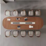 Solid Wood Commercial Conference Table - Maoters thumbnail 3