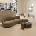 Stylish and Casual Curved Sofa thumbnail 4
