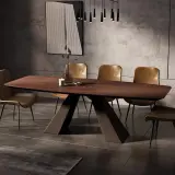 Modern Wood Conference Table with Angled Legs - Maoters thumbnail 3