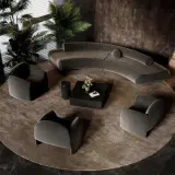 Light Luxury Curved Lounge Sofa thumbnail 3