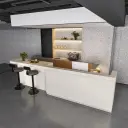 Modern Shop White Reception Counter - Maoters thumbnail 3