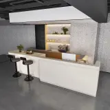 Modern Shop White Reception Counter - Maoters thumbnail 3