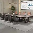 High Gloss Painted Long Conference Table thumbnail 4