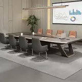 High Gloss Painted Long Conference Table thumbnail 4
