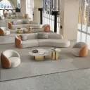 Curved Sofa for Hotel Lobby, VIP Lounge, and Leisure Area thumbnail 4