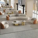 Curved Sofa for Hotel Lobby, VIP Lounge, and Leisure Area thumbnail 4