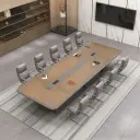 Modern Painted Large Conference Table thumbnail 3