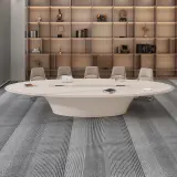 Large Oval Long Conference Table thumbnail 4