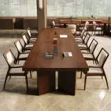 Solid Wood Long Conference Table - Maoters thumbnail 4