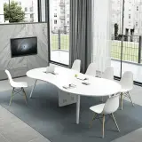 Modern Curved Office Conference Table - Maoters thumbnail 4