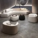 Luxury Modern Style Curved Sofa thumbnail 3