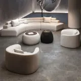 Luxury Modern Style Curved Sofa thumbnail 3