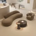 Stylish and Casual Curved Sofa thumbnail 3