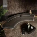 Light Luxury Curved Lounge Sofa thumbnail 4