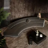 Light Luxury Curved Lounge Sofa thumbnail 4