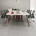 Modern Minimalist Large Meeting Table - Maoters thumbnail 4