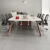 Modern Minimalist Large Meeting Table - Maoters thumbnail 4
