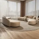 Arc Sofa for Beauty Salon VIP Reception Space thumbnail 4
