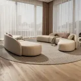 Arc Sofa for Beauty Salon VIP Reception Space thumbnail 4