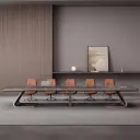 Sleek Paint Finish Conference Table thumbnail 3