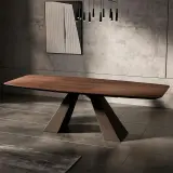 Modern Wood Conference Table with Angled Legs - Maoters thumbnail 1