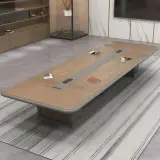 Modern Painted Large Conference Table thumbnail 1