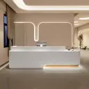 Modern Fashion White Reception Desk - Maoters thumbnail 2