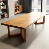 Simple Solid Wood Conference Table - Maoters thumbnail 1
