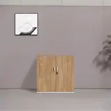 Modern Tiered Lockable Storage Cabinet - Maoters thumbnail 1