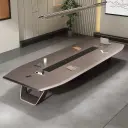 High Gloss Painted Long Conference Table thumbnail 1