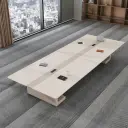 Modern Simple Rectangular Conference Table thumbnail 1