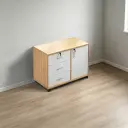 Mobile Lockable Low Office Cabinet thumbnail 1