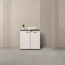 Lockable Wooden Filing Cabinet for Workspace thumbnail 1